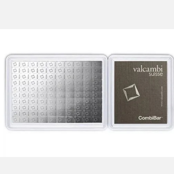 100x 1g Valcambi Suisse Combibar 100 Gram .999 Fine Silver Bar NEW In Assay Card - Picture 3 of 6